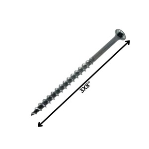 TORNILLO VOLCANITA TROMPETA H/CT 3 X 8 NEGRO
