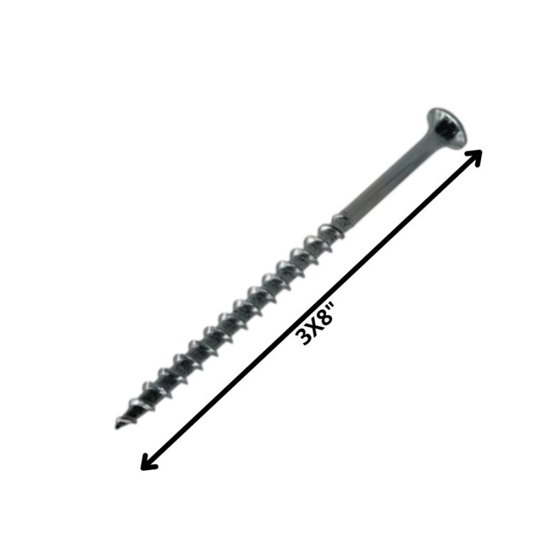 TORNILLO VOLCANITA TROMPETA H/CT 3 X 8 NEGRO