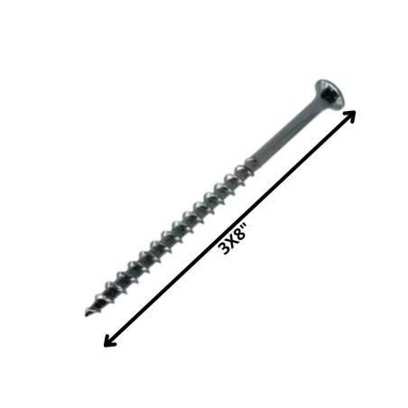 TORNILLO VOLCANITA TROMPETA H/CT 3 X 8 NEGRO