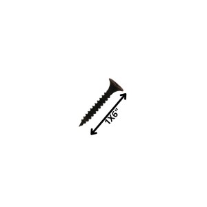 TORNILLO VOLCANITA TROMPETA H/F 1 X 6 NEGRO