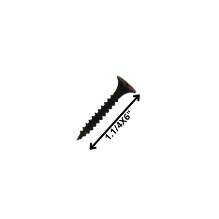 TORNILLO VOLCANITA TROMPETA H/F 11/4 X 6 NEGRO