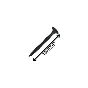 TORNILLO VOLCANITA TROMPETA H/F 15/8 X 6 NEGRO
