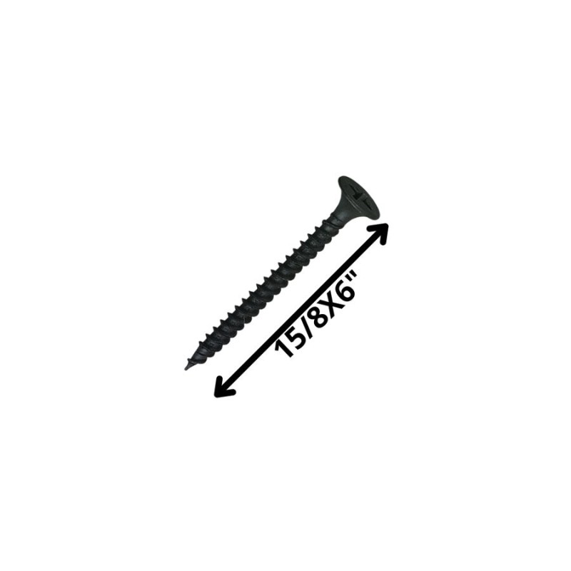 TORNILLO VOLCANITA TROMPETA H/F 15/8 X 6 NEGRO