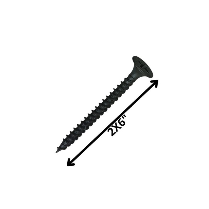 TORNILLO VOLCANITA TROMPETA H/F 2 X 6 NEGRO