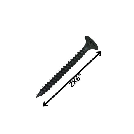 TORNILLO VOLCANITA TROMPETA H/F 2 X 6 NEGRO