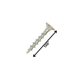 TORNILLO VOLCANITA TROMPETA H/CTE 1 X 6 ZINC