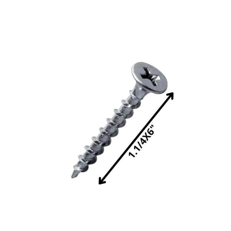 TORNILLO VOLCANITA TROMPETA H/CTE 11/4 X 6 ZINC