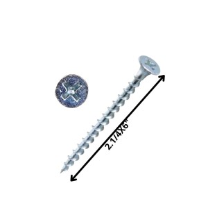 TORNILLO VOLCANITA TROMPETA H/CTE 21/4 X 6 ZINC
