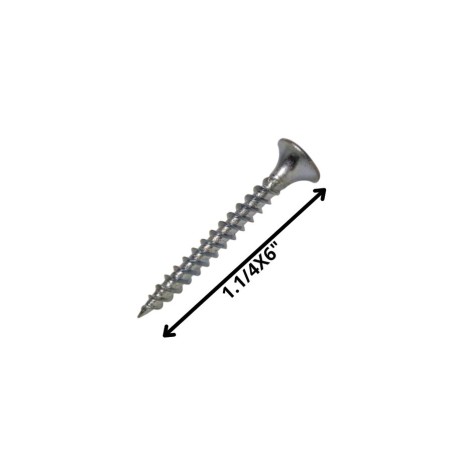 TORNILLO VOLCANITA TROMPETA H/FIN 11/4 X 6 ZINC