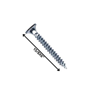 TORNILLO VOLCANITA TROMPETA H/FIN 15/8 X 6 ZINC