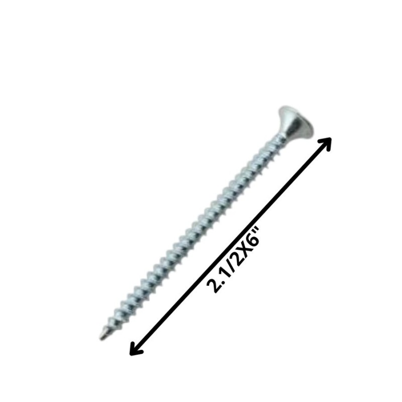TORNILLO VOLCANITA TROMPETA H/FIN 21/2 X 6 ZINC