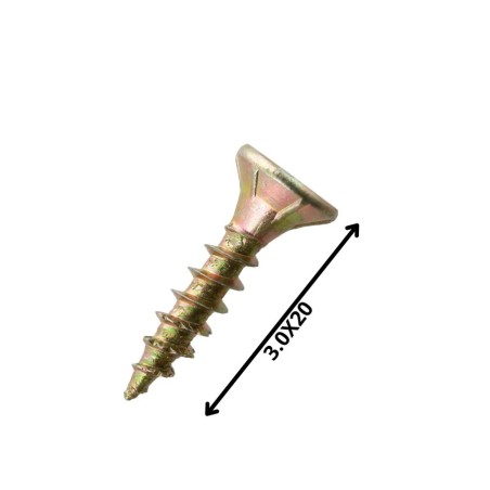 TORNILLO MADERA AGLOMERADO (3.0X 20)