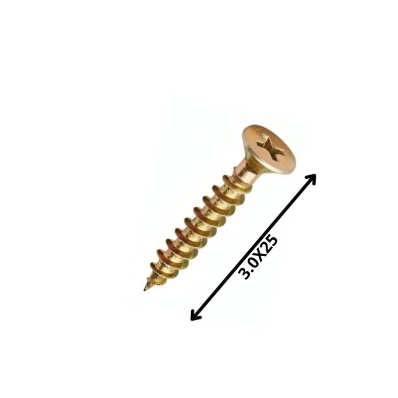 TORNILLO MADERA AGLOMERADO (3.0X 25)