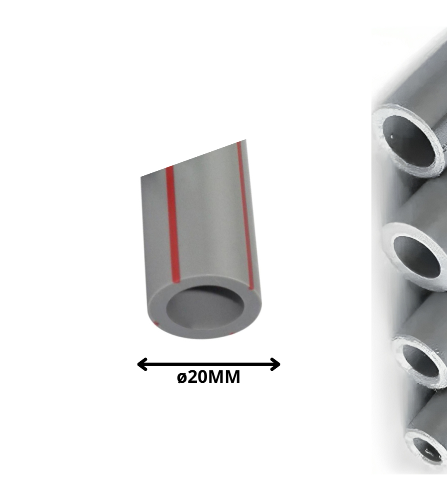 Tubo Polifusion PPR 20 Mm Mt/ln Agua Caliente Lin