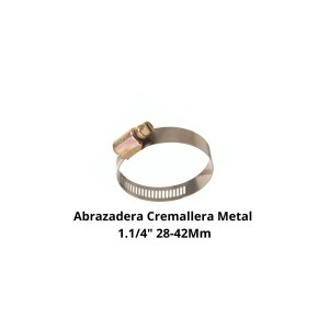ABRAZADERA CREMALLERA METAL 11/4" 1A 28-42 MM