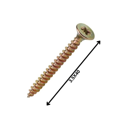 TORNILLO MADERA AGLOMERADO (3.5X 40)