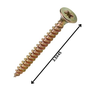 TORNILLO MADERA AGLOMERADO (3.5X 45)