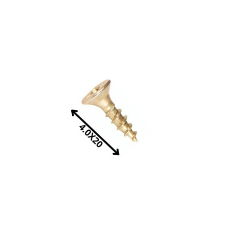 TORNILLO MADERA AGLOMERADO (4.0X 20)