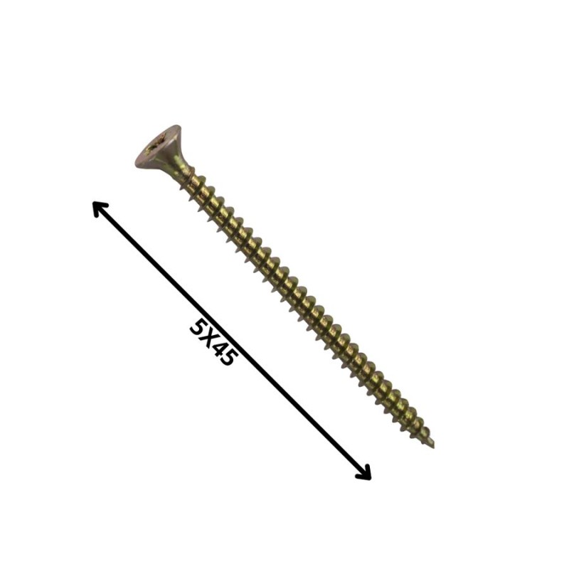 TORNILLO MADERA AGLOMERADO (5.0X 45)