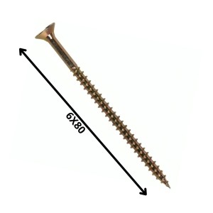 TORNILLO MADERA AGLOMERADO (6.0X 80)