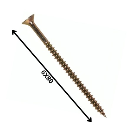 TORNILLO MADERA AGLOMERADO (6.0X 80)