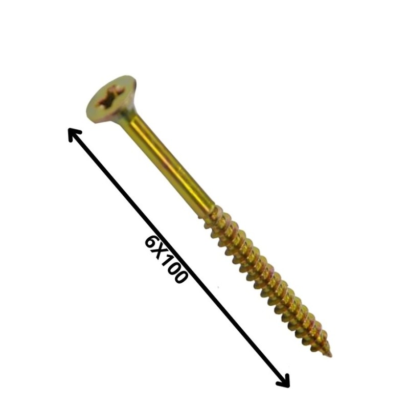 TORNILLO MADERA AGLOMERADO (6.0X100)