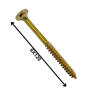 TORNILLO MADERA AGLOMERADO (6.0X120)