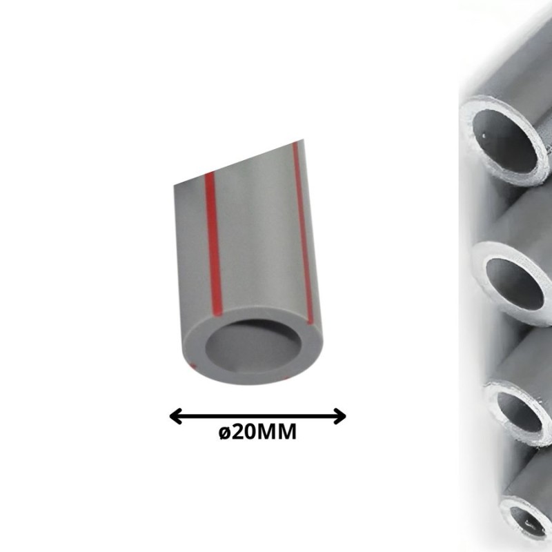TUBO POLIFUSION PPR 20 MM MT/LN AGUA CALIENTE LIN