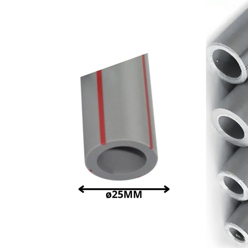 TUBO POLIFUSION PPR 25 MM MT/LN AGUA CALIENTE LIN