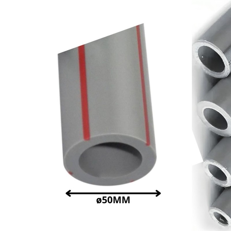 TUBO POLIFUSION PPR 50 MM MT/LN AGUA CALIENTE LIN