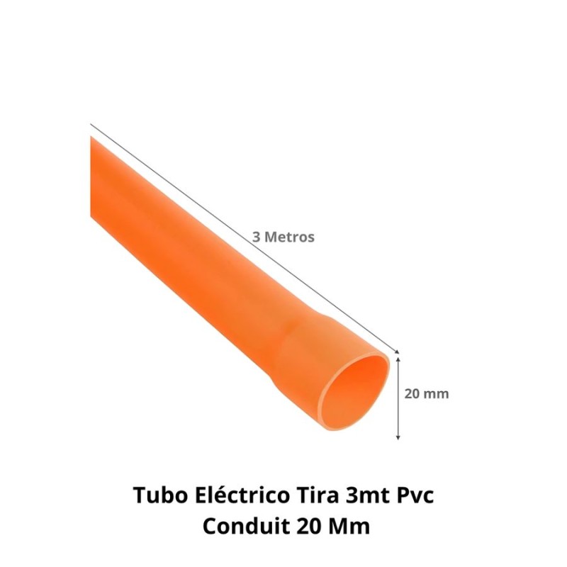 TUBO ELECTRICO TIRA 3MT PVC CONDUIT 20 MM