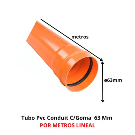 TUBO PVC CONDUIT 63 MM X MT
