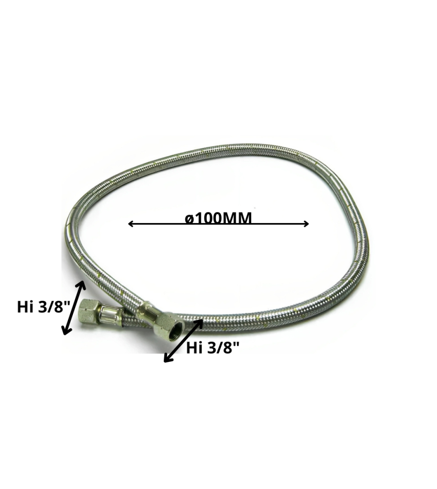 Flexible Gas 3/8 Hi X 3/8 Hi 100 Cm