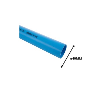 TUBO PVC PRESION CLASE 10 VALOR X MT__ 40 MM