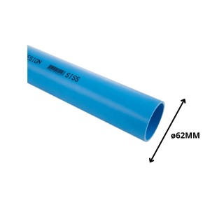 TUBO PVC PRESION CLASE 10 VALOR X MT__ 63 MM
