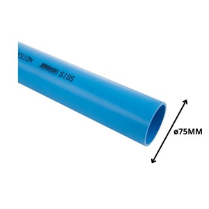 TUBO PVC PRESION CLASE 10 VALOR X MT__ 75 MM
