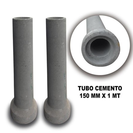TUBO CEMENTO 150 MM X 1,00 MT 37 KILOS X TUBO