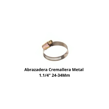 ABRAZADERA CREMALLERA METAL 11/4" 0B 24-34 MM