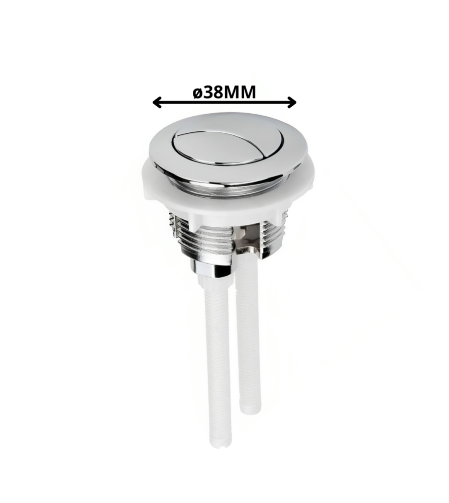 Boton Dual Flush Generico Doble Descarga 38 Mm