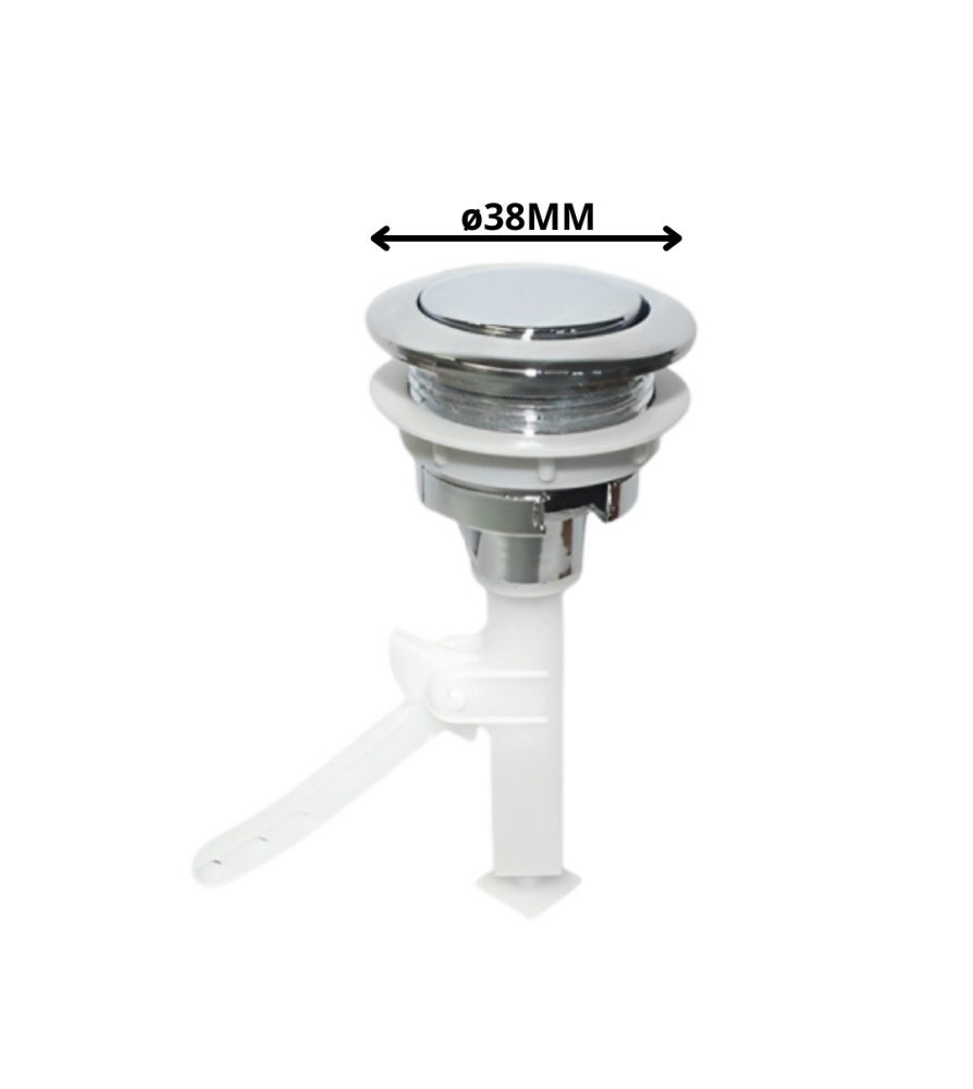Boton Hoffens Superior Cromado De Estanque Wc 38 M