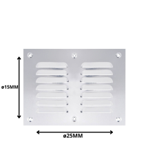 Celosia 15x25 Aluminio Lisa...