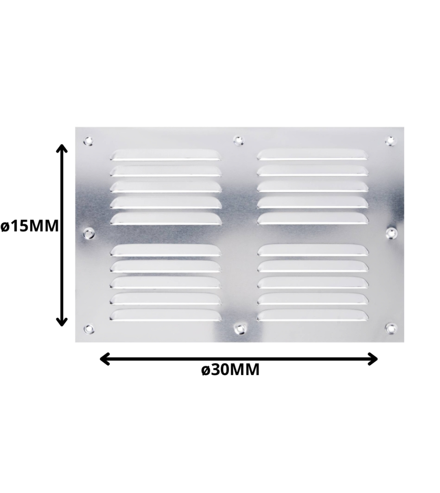 Celosia 15x30 Aluminio Lisa G611530