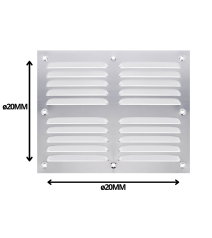 Celosia 20x25 Aluminio Lisa G612025