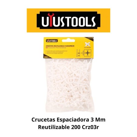 CRUCETAS ESPACIADORA 3 MM REUTILIZABLE 100 UN 509