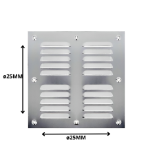 Celosia 25x25 Aluminio Lisa...