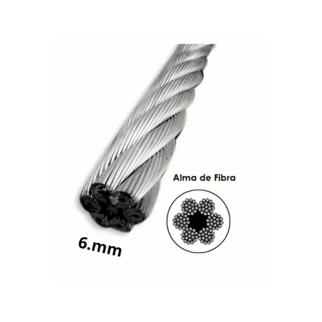 CABLE DE ACERO 6 MM