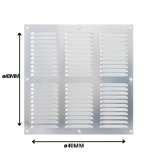 Celosia 40x40 Aluminio Lisa...