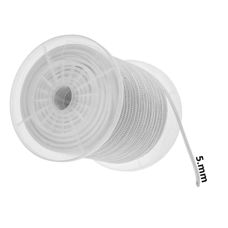 CORDEL PIOLA POLI MULTI TRENZADA BLANCA 05 MM
