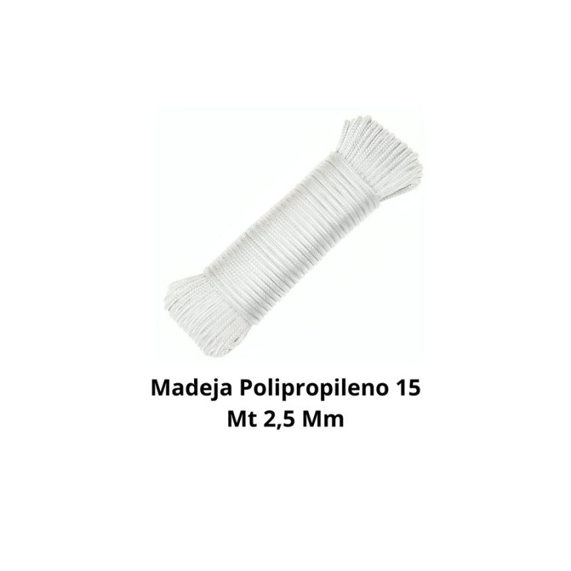 MADEJA POLIPROPILENO 15 MT 2,5 MM