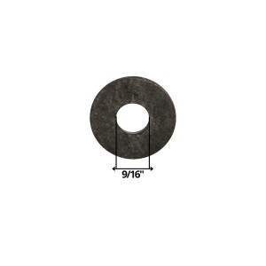 GOLILLA PLANA CALIBRADA NEGRA 9/16"
